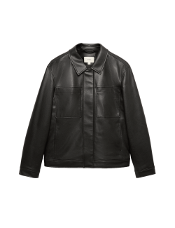 Kamioňácká bunda z koženky