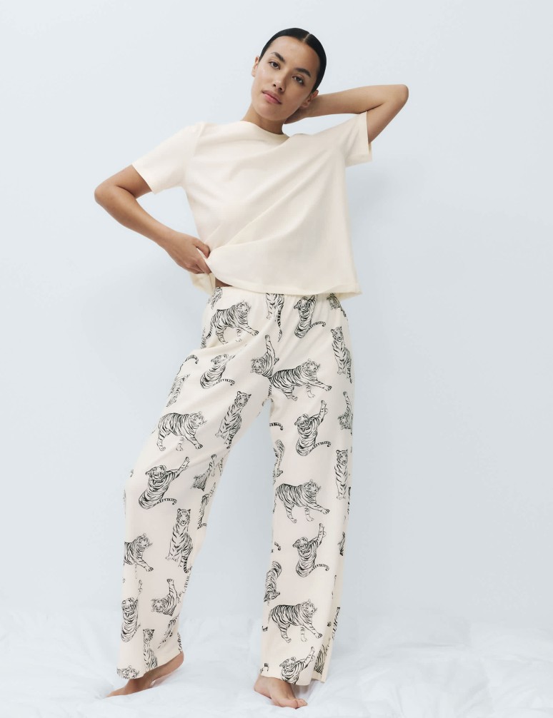 Pure Cotton Printed Pyjama Set