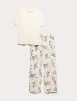 Pure Cotton Printed Pyjama Set