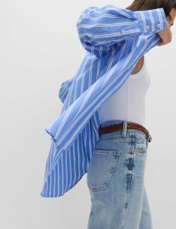 Pruhovaná košile Girlfriend, z čisté bavlny