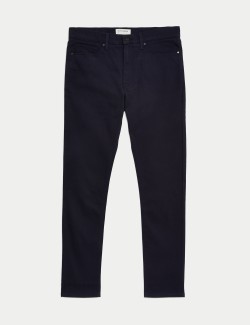 Slim Fit Cotton Rich Italian Trousers