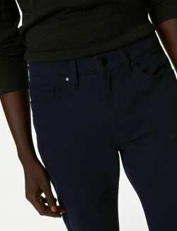 Slim Fit Cotton Rich Italian Trousers