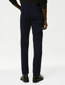 Slim Fit Cotton Rich Italian Trousers