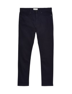 Slim Fit Cotton Rich Italian Trousers