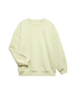 Mikina s vysokým podílem bavlny, nadrozměrný střih (6–16 let)