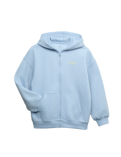 Mikina s kapucí, zapínáním na zip a vysokým posílem bavlny (6–16 let)