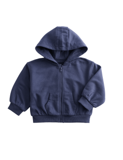 Cotton Rich Navy Zip Through Hoodie (0-3 Yrs)
