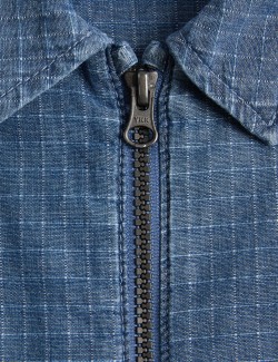 Pruhovaná džínová bunda z čisté bavlny (2–8 let)