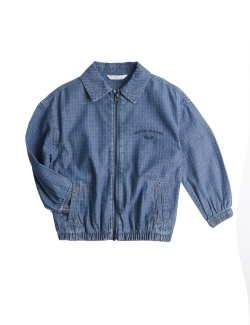 Pruhovaná džínová bunda z čisté bavlny (2–8 let)