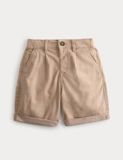 Cotton Rich Pleated Chino Shorts (2-10 Yrs)