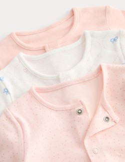 Body z čisté bavlny, 3 ks v balení (3,2 kg – 3 roky)