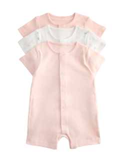 Body z čisté bavlny, 3 ks v balení (3,2 kg – 3 roky)