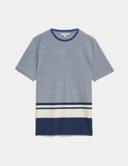 Pure Cotton Striped T-Shirt