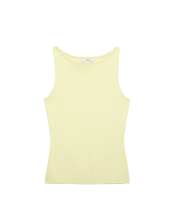 Pletená vesta úzkého střihu s výstřihem ke krku