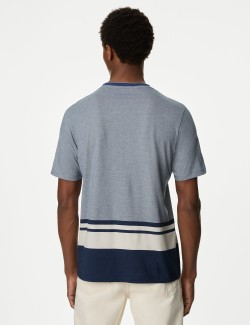 Pure Cotton Striped T-Shirt