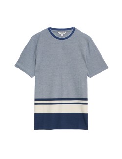 Pure Cotton Striped T-Shirt