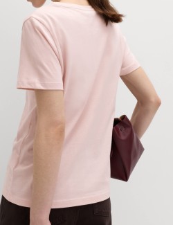 Tričko z čisté bavlny s výstřihem do V