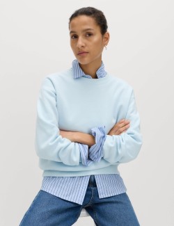 Cotton Rich Crew Neck Sweatshirt