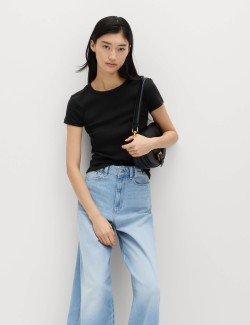 Cotton Rich Ribbed Slim Fit T-Shirt