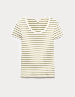 Cotton Rich Scoop Neck Slim Fit T-Shirt