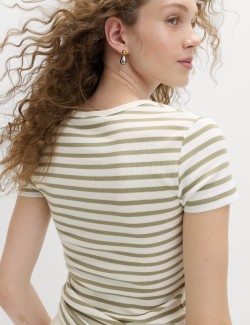 Cotton Rich Scoop Neck Slim Fit T-Shirt