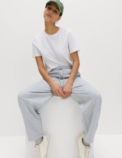 Cotton Rich Carrot Leg Ankle Grazer Joggers
