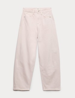 Rovné džíny se středně vysokým sedem