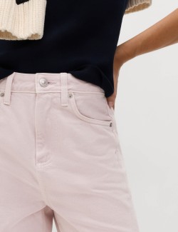 Rovné džíny se středně vysokým sedem