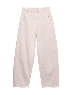 Rovné džíny se středně vysokým sedem