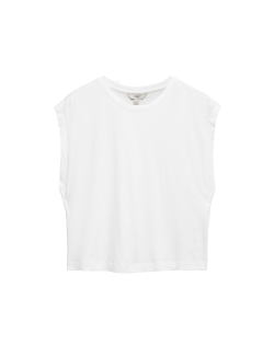 Pure Cotton Cap Sleeve T-Shirt