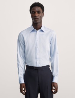 Tailored Fit Pure Cotton Twill Shirt