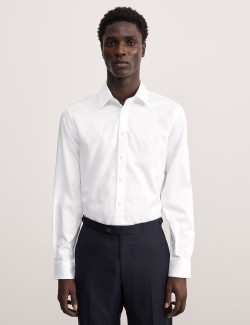 Tailored Fit Pure Cotton Twill Shirt