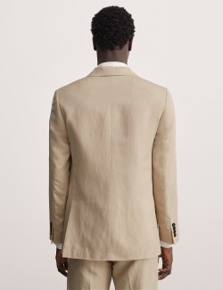 Tailored Fit Linen Blend Suit Jacket