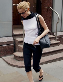 Cotton Rich Slash Neck Slim Fit Vest