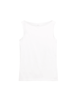 Cotton Rich Slash Neck Slim Fit Vest