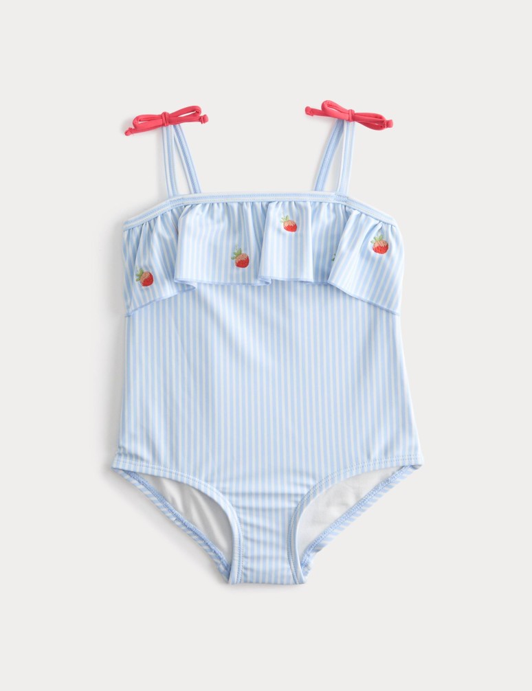 Striped Strawberry Swimsuit (0-3 Yrs)