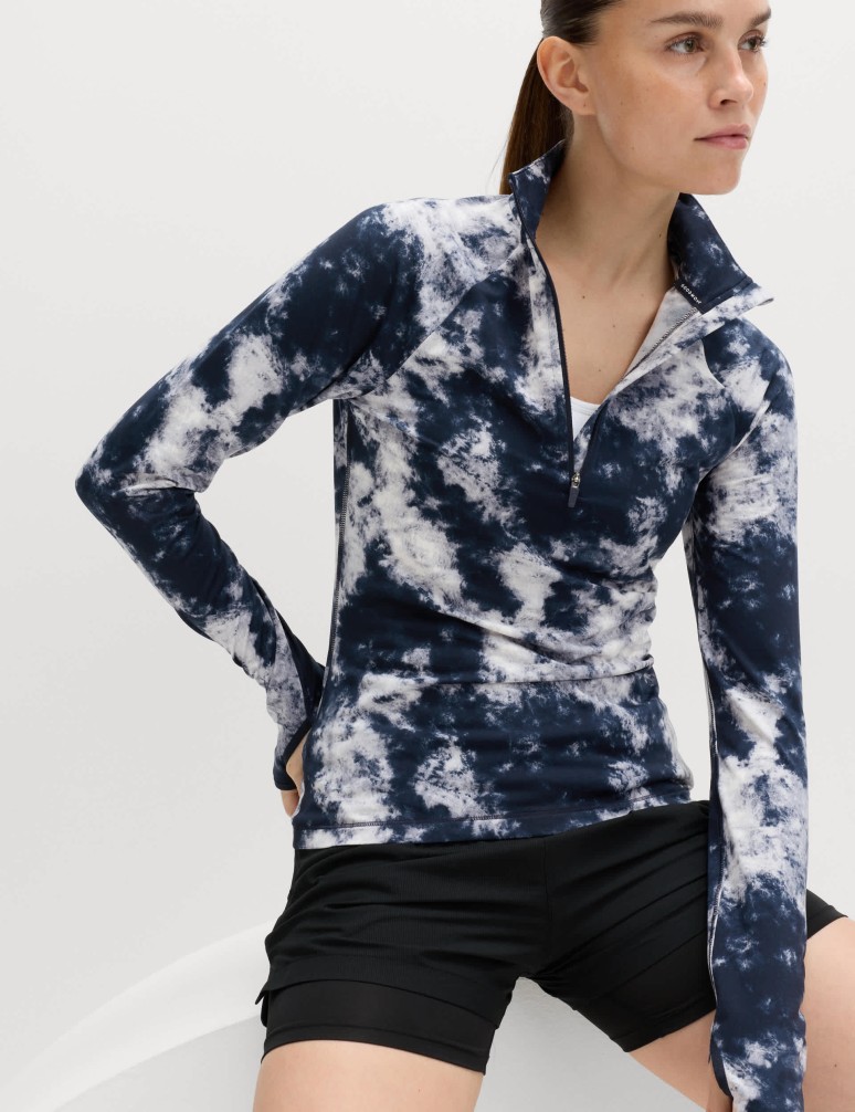 Ultraheat™ Printed Half Zip Running Top