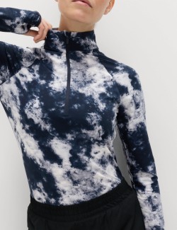 Ultraheat™ Printed Half Zip Running Top