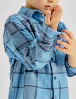 Pure Cotton Check Shirt (2-8 Yrs)