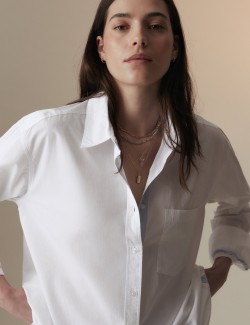 Pure Cotton Relaxed Longline Shirt