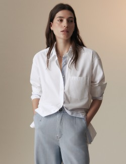 Pure Cotton Relaxed Longline Shirt