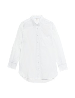 Pure Cotton Relaxed Longline Shirt