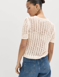 Cotton Rich Textured Knitted Top