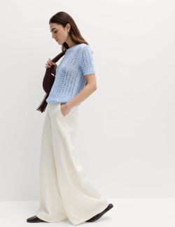 Cotton Rich Textured Knitted Top