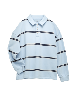 Cotton Rich Striped Rugby Sweatshirt (6-16 Yrs)
