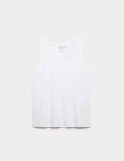 Pure Cotton Scoop Neck Top