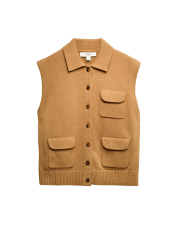 Cotton Rich Pocket Knitted Waistcoat