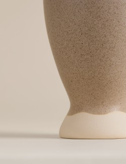 Shaped Dipped Ceramic Vase