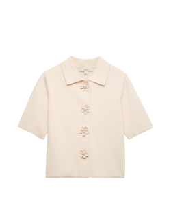 Button Detail Slim Fit Cardigan