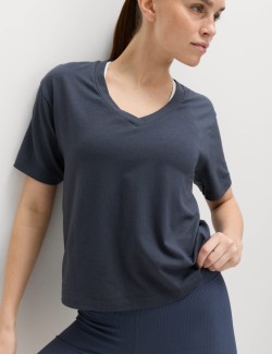 Modal Blend V-Neck Lightweight T-Shirt